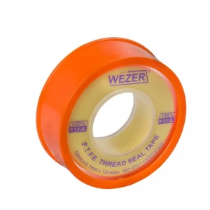 Фум стрічка WEZER PTFE 12 мм x 0.1 мм 12 м жовта