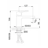 Смеситель для умывальника FRAP F1046 хромированный