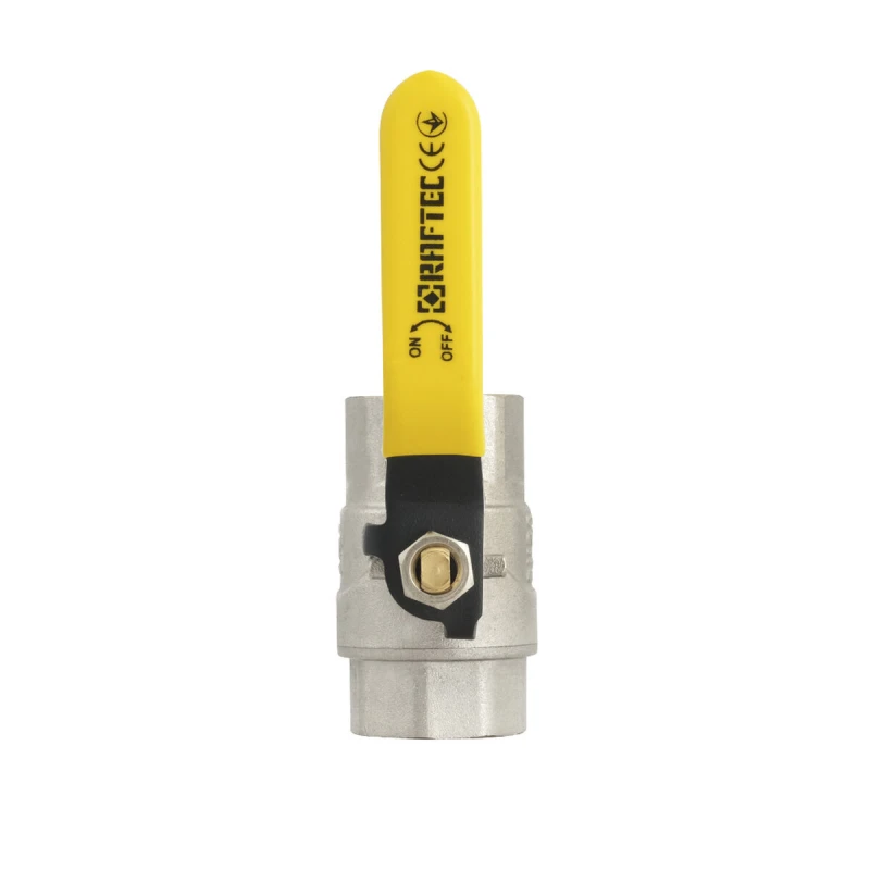 Кран шаровой Raftec YELLOW DN20 (3/4’’) ВВ ручка GRH2
