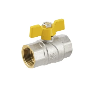 Кран шаровой Raftec YELLOW DN20 (3/4’’) ВВ бабочка GRB2