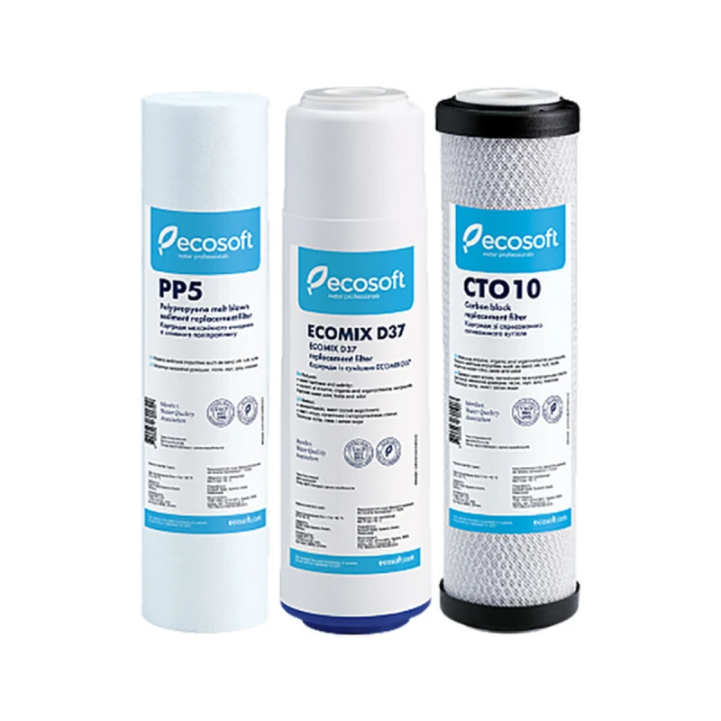 Комплект картриджів Ecosoft для потрійного фільтра