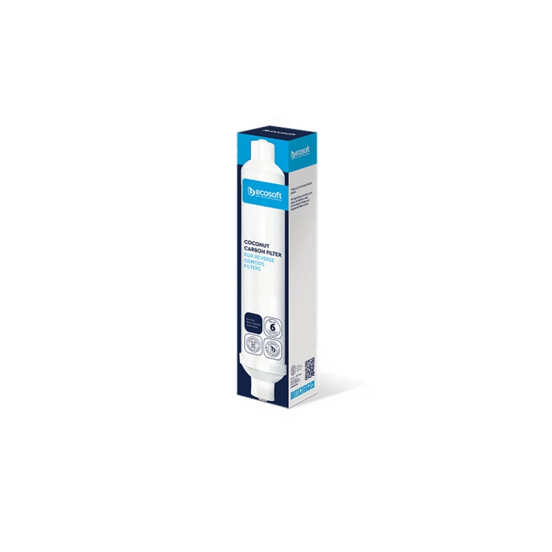 Постфільтр вугільний Ecosoft для фільтрів зворотного осмосу