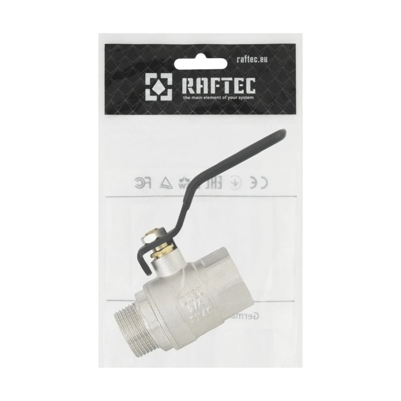 Кран шаровой Raftec BLACK PN20 ЗВ 3/4