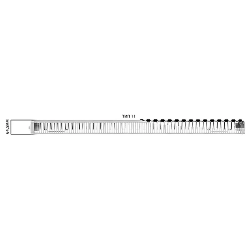 Стальной радиатор BIASI 11 тип 500x1500VK ЧП B500111500VK