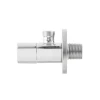 Кран приборный угловой Raftec Relo Silver 1/2
