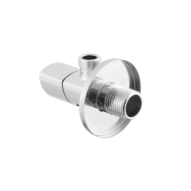 Кран приборный угловой Raftec Relo Silver 1/2