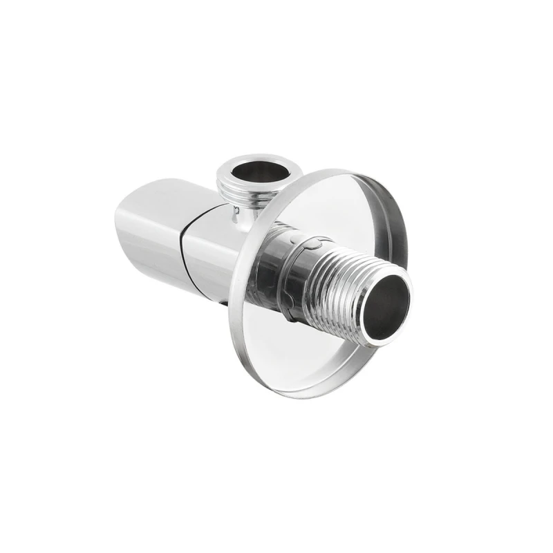 Кран приборный угловой Raftec Relo Silver 1/2