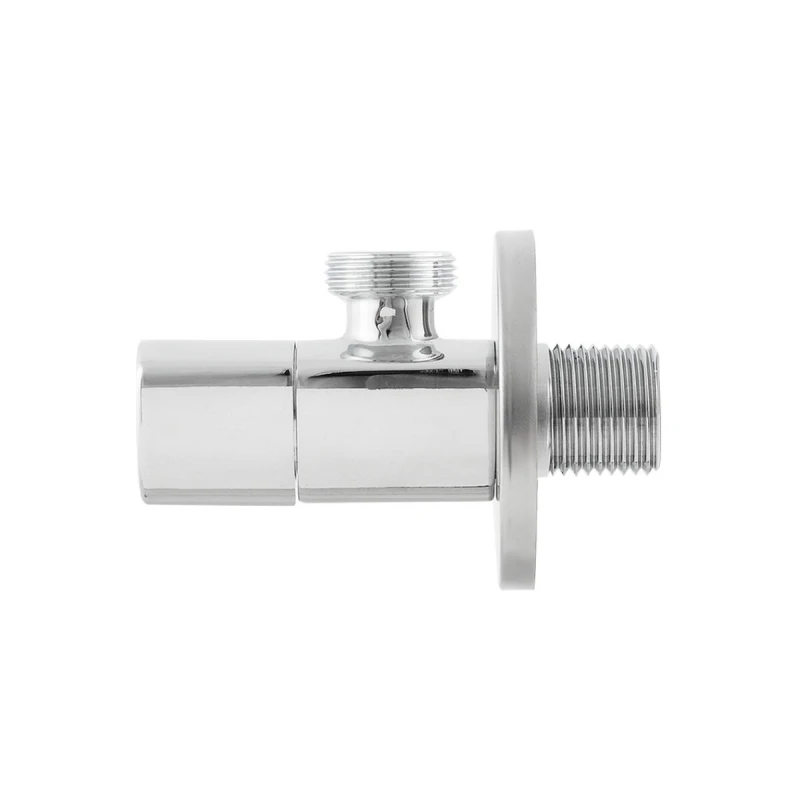 Кран приборный угловой Raftec Relo Silver 1/2