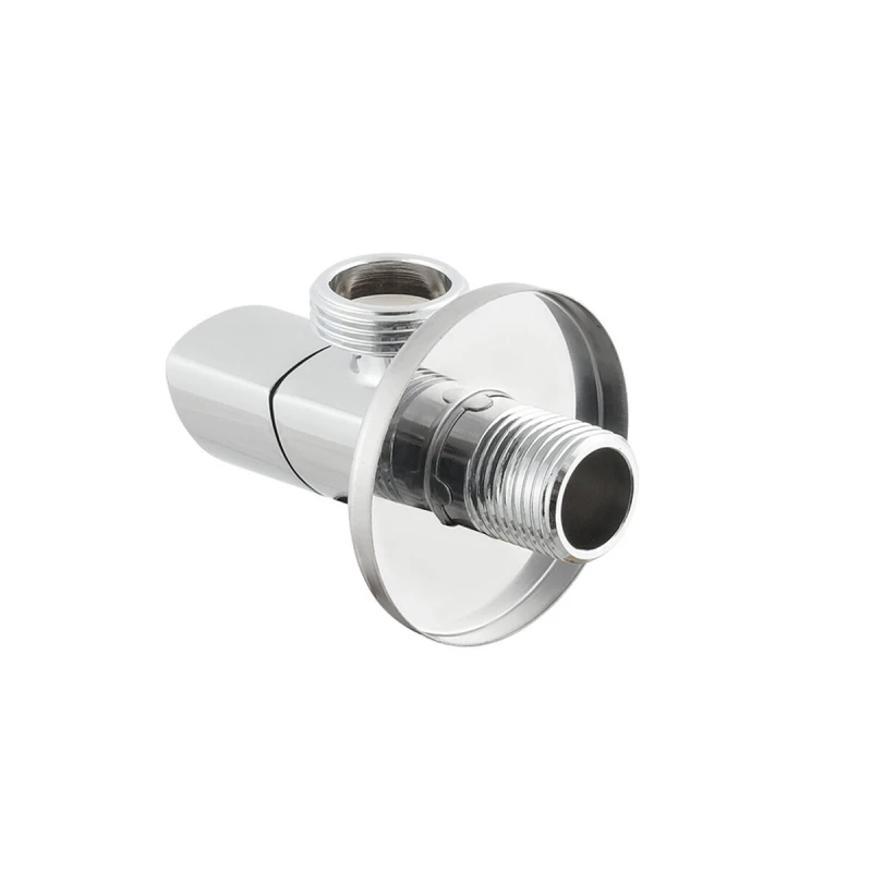 Кран приборный угловой Raftec Relo Silver 1/2