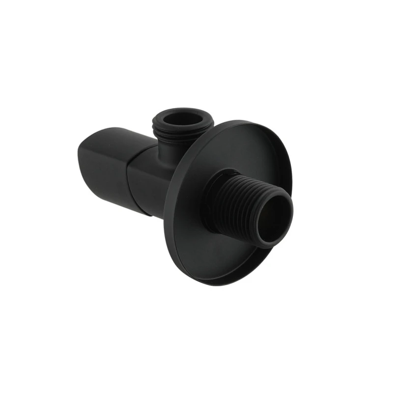 Кран приборный угловой Raftec Relo Black 1/2