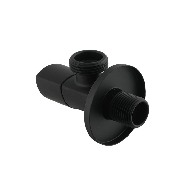 Кран приборный угловой Raftec Relo Black 1/2