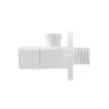Кран приборный угловой Raftec Relo White 1/2