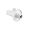 Кран приборный угловой Raftec Relo White 1/2