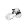 Кран приборный угловой Raftec Silver ABS handle 1/2