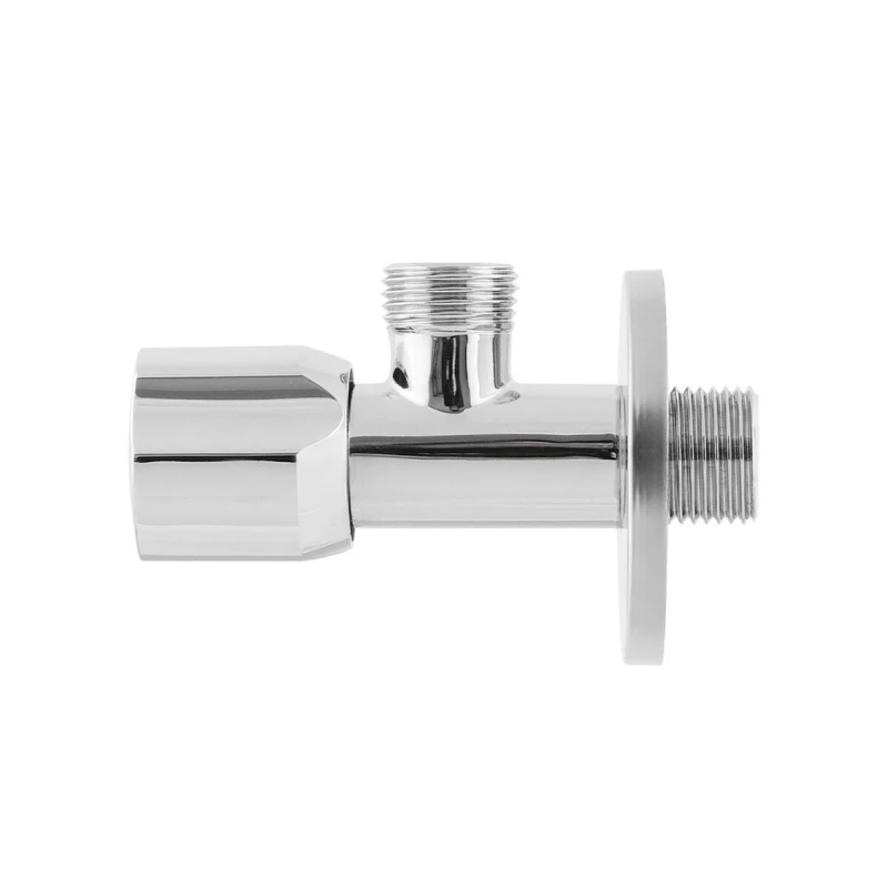 Кран приборный угловой Raftec Silver ABS handle 1/2