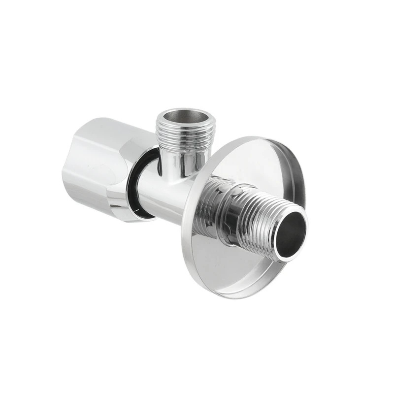 Кран приборный угловой Raftec Silver ABS handle 1/2