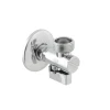 Кран приборный угловой с фильтром Raftec Silver 1/2