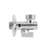 Кран приборный угловой с фильтром Raftec Silver 1/2