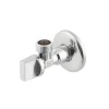 Кран приборный угловой Raftec Relo Silver 1/2