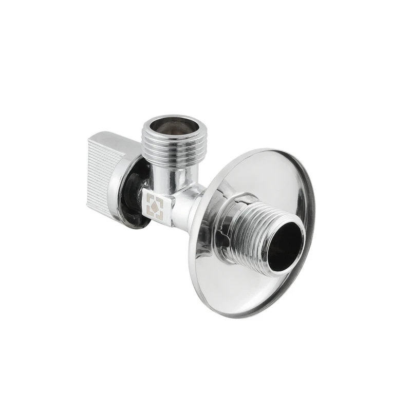 Кран приборный угловой Raftec Relo Silver 1/2