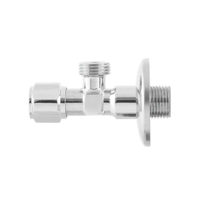 Кран приборный угловой Raftec Silver ABS four ribs handle 1/2