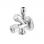 Кран приборный угловой Raftec Silver 1/2