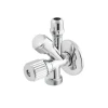 Кран приборный угловой Raftec Silver 1/2