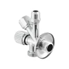 Кран приборный угловой Raftec Silver 1/2