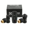 Комплект для підключення радіатора кутовий Raftec BLACK 1/2" DKTU11-B