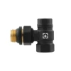 Комплект для підключення радіатора кутовий Raftec BLACK 1/2" DKTU11-B