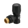 Комплект для підключення радіатора кутовий Raftec BLACK 1/2" DKU11-B
