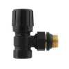 Комплект для підключення радіатора кутовий Raftec BLACK 1/2" DKU11-B