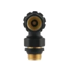 Комплект для підключення радіатора кутовий Raftec BLACK 1/2" DKU11-B