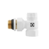 Комплект для підключення радіатора кутовий Raftec WHITE 1/2" DKU11-W