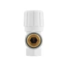 Комплект для підключення радіатора кутовий Raftec WHITE 1/2" DKU11-W