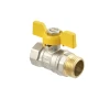 Кран кульовий ЭКО PN40 ЗВ 1/2" EKB-11-Y метелик
