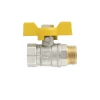 Кран кульовий ЭКО PN40 ЗВ 1/2" EKB-11-Y метелик
