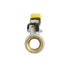 Кран кульовий Raftec YELLOW PN40 ЗВ 3/4" ручка GRH21