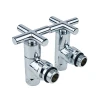 Кран вентильный угловой Raftec PN10 ЗВ 1/2"x1/2" RV-3012