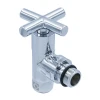 Кран вентильный угловой Raftec PN10 ЗВ 1/2"x1/2" RV-3012