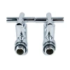 Кран вентильный угловой Raftec PN10 ЗВ 1/2"x1/2" RV-3012