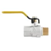 Кран кульовий Raftec YELLOW PN40 ЗВ 1/2" ручка GRH11