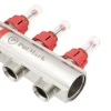 Колектор PLM 1"x3/4" 12 виходів з термоклапанами та витратомірами PBMF112