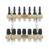 Колектор з витратомірами Raftec GOLD 1"х7 LCR-1.7