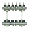 Колектор з витратомірами Raftec STEEL 1"х6 RC03-06