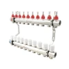 Коллектор Polmark 1"x3/4" 10 выходов с термоклапанами и расходомерами PBMF110