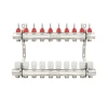 Коллектор Polmark 1"x3/4" 10 выходов с термоклапанами и расходомерами PBMF110