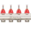 Коллектор Polmark 1"x3/4" 10 выходов с термоклапанами и расходомерами PBMF110