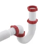 Сифон для мийки Polmark 1 1/2"x40 без випуску/з гофротрубой 40x40/50 PM 40 SF 20 01