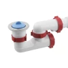 Сифон для душевого поддона Polmark 1 1/2" с ревизией и гофротрубой 40x40/50